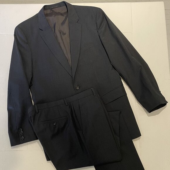 Hugo Boss 2-Piece Suit 40L (40R) Blue/Grey - Picture 1 of 13